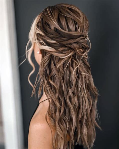 down bridesmaid hair